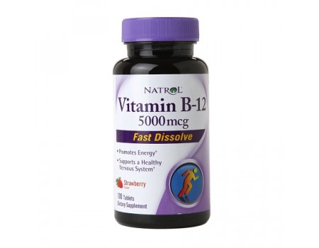 Vitamin B12 5000 mcg. 100 tablets
